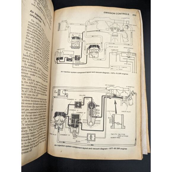 Chilton's Repair Manual Book Toyota Trucks 1970-88 Part No. 7035 4WD Diesel READ - Picture 8 of 13